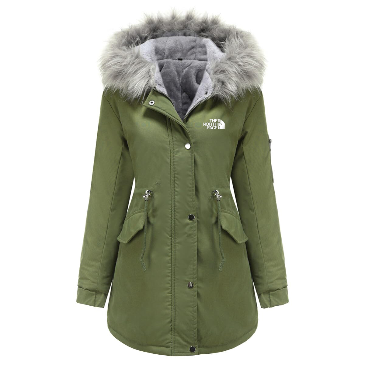 The Noqdfrth Face-Veste en velours et résistant au froid pour femme